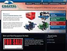 Tablet Screenshot of coastalproductionsystems.com